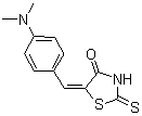 structure of CAS# 536-17-4, 5-(4-Dimethylaminobenzylidene)rhodanine