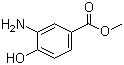 structure of CAS# 536-25-4, 3-氨基-4-羟基苯甲酸甲酯