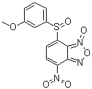 CAS # 53619-53-7, 4-[(3-Methoxyphenyl)sulfinyl]-7-nitro-2,1,3-benzoxadiazole 3-oxide, NSC 228121