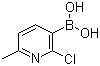 structure of CAS# 536693-95-5, (2-Chloro-6-methylpyridin-3-yl)boronic acid