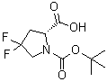 CAS 登录号：536747-87-2, (R)-1-(叔丁氧羰基)-4,4-二氟吡咯烷-2-羧酸
