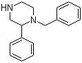 structure of CAS# 5368-33-2, 1-N-Benzyl-2-phenylpiperazine