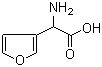 CAS # 53845-43-5, 2-Amino-2-(furan-3-yl)acetic acid, alpha-Amino-3-furanacetic acid