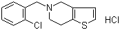 structure of CAS# 53885-35-1, Ticlopidine hydrochloride