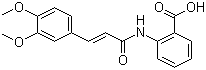 CAS # 53902-12-8, Tranilast, 2-[[3-(3,4-Dimethoxyphenyl)-1-oxo-2-propenyl]amino] benzoic acid