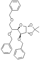 structure of CAS# 53928-30-6, 1,2-O-异丙叉-3,5,6-三-O-苄基-alpha-D-呋喃葡萄糖