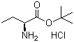 structure of CAS# 53956-05-1, (S)-2-氨基丁酸叔丁酯盐酸盐