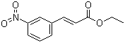 CAS # 5396-71-4, Ethyl 3-nitrocinnamate, m-Nitrocinnamic acid ethyl ester , 3-(3-Nitrophenyl)acrylic acid ethyl ester, 3-(3-Nitrophenyl)-2-propenoic acid ethyl ester, Ethyl m-nitrocinnamate, NSC 4346