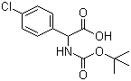 structure of CAS# 53994-85-7, N-Boc-(4'-氯苯基)甘氨酸