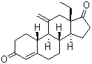 structure of CAS# 54024-17-8, 18-甲基-11-亚甲基雌甾-4-烯-3,17-二酮