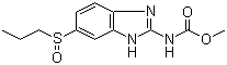 structure of CAS# 54029-12-8, 阿苯达唑亚砜