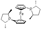 structure of CAS# 540475-45-4, 1,1'-双[(2R,5R)-2,5-二甲基-1-磷杂环戊基]二茂铁
