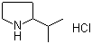 structure of CAS# 540526-01-0, 2-异丙基吡咯烷盐酸盐