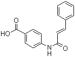 CAS 登录号：54057-59-9, 4-肉桂酰胺基苯甲酸