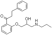 CAS # 54063-53-5, Propafenone, 1-[2-(2-hydroxy-3-propylamino-propoxy)phenyl]-3-phenyl-propan-1-one