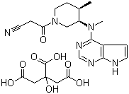 structure of CAS# 540737-29-9, Tofacitinib citrate