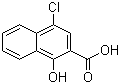 structure of CAS# 5409-15-4, 4-氯-1-羟基萘-2-甲酸