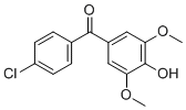 CAS # 54094-08-5, (4-Chlorophenyl) (4-hydroxy-3,5-dimethoxyphenyl) ketone