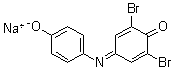 structure of CAS# 5415-23-6, 2,6-二溴-4-[(4-羟基苯基)亚氨基]-2,5-环己二烯-1-酮钠盐