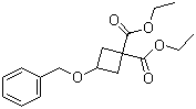structure of CAS# 54166-15-3, 3-Benzyloxycyclobutane-1,1-dicarboxylic acid diethyl ester