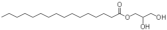 structure of CAS# 542-44-9, 1-单棕榈酸甘油酯