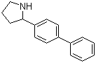 structure of CAS# 5424-66-8, 2-(4-Biphenylyl)pyrrolidine