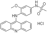 structure of CAS# 54301-15-4, Amsacrine hydrochloride
