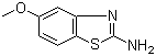 structure of CAS# 54346-87-1, 5-甲氧基-2-苯并噻唑胺