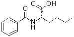 structure of CAS# 54430-46-5, N-苯甲酰基-L-正亮氨酸
