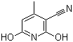 structure of CAS# 5444-02-0, 2,6-二羟基-3-氰基-4-甲基吡啶