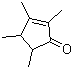 structure of CAS# 54458-61-6, 2,3,4,5-Tetramethyl-2-cyclopentenone