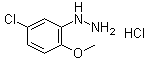 structure of CAS# 5446-16-2, (5-氯-2-甲氧基苯基)肼盐酸盐