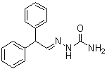 CAS # 5449-28-5, Diphenylacetaldehyde semicarbazone, NSC 16304