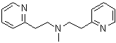 structure of CAS# 5452-87-9, N-甲基-N-[2-(2-吡啶基)乙基]-2-吡啶乙胺