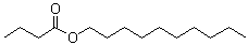 structure of CAS# 5454-09-1, Butanoic acid decyl ester