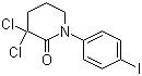 structure of CAS# 545445-10-1, 3,3-二氯-1-(4-碘苯基)哌啶-2-酮