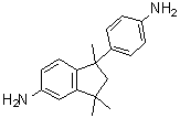 1-(4-Aminophenyl)-2,3-dihydro-1,3,3-trimethyl-1H-inden-5-amine molecular structure (CAS 54628-89-6)