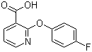 structure of CAS# 54629-13-9, 2-(4-Fluorophenoxy)nicotinic acid