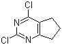 structure of CAS# 5466-43-3, 2,4-二氯-5,6-三亚甲基嘧啶