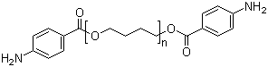 structure of CAS# 54667-43-5, 聚-1,4-丁二醇双(4-氨基苯甲酸酯)
