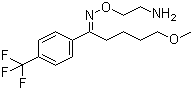 CAS 登录号：54739-18-3, 氟伏沙明, (E)-5-甲氧基-4-三氟甲基苯戊酮氧-2-氨乙酰基肟