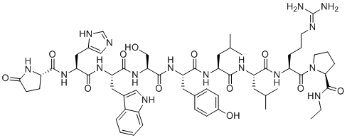 structure of CAS# 54785-87-4, L-Leu6-Leuprolide