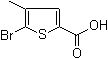 structure of CAS# 54796-53-1, 5-Bromo-4-methylthiophene-2-carboxylic acid