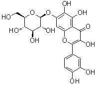 CAS # 548-75-4, Quercetagetin 7-O-beta-D-glucoside, 2-(3,4-Dihydroxyphenyl)-7-(beta-D-glucopyranosyloxy)-3,5,6-trihydroxy-4H-1-benzopyran-4-one, Quercetagetin 7-D-glucoside, Quercetagetin 7-O-glucoside