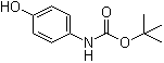 structure of CAS# 54840-15-2, tert-Butyl 4-hydroxyphenylcarbamate