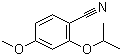 CAS # 548472-47-5, 2-Isopropoxy-4-methoxybenzonitrile