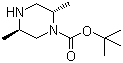 structure of CAS# 548762-66-9, (2S,5R)-2,5-二甲基-1-哌嗪甲酸叔丁酯