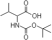 structure of CAS# 54895-12-4, DL-N-(叔丁氧羰基)缬氨酸