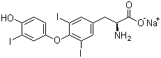 structure of CAS# 55-06-1, Liothyronine sodium