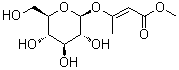 CAS 登录号：55018-21-8, (E)-3-(beta-D-吡喃葡萄糖基氧基)-2-丁烯酸甲酯